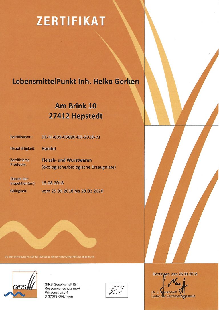 DE-ÖKO-039 - LebensmittelPunkt
